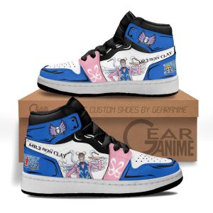 Bon Clay Kids Sneakers Bentham Custom Anime One Piece Kids Jordan 1 Shoes
