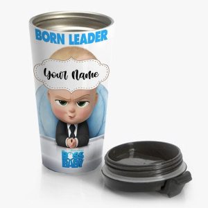 Boss Baby Travel Mug Custom Personalized Name Stainless Steel Bottle