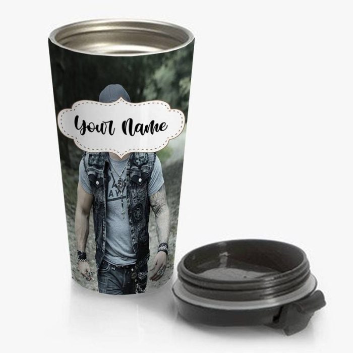 Brantley Gilbert New Travel Mug Custom Personalized Name Stainless Steel Bottle