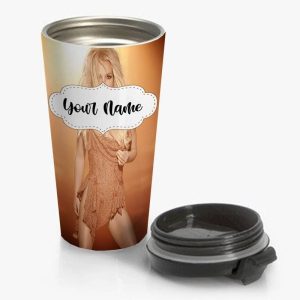 Britney Spears Piece of Me Travel Mug Custom Personalized Name Stainless Steel Bottle