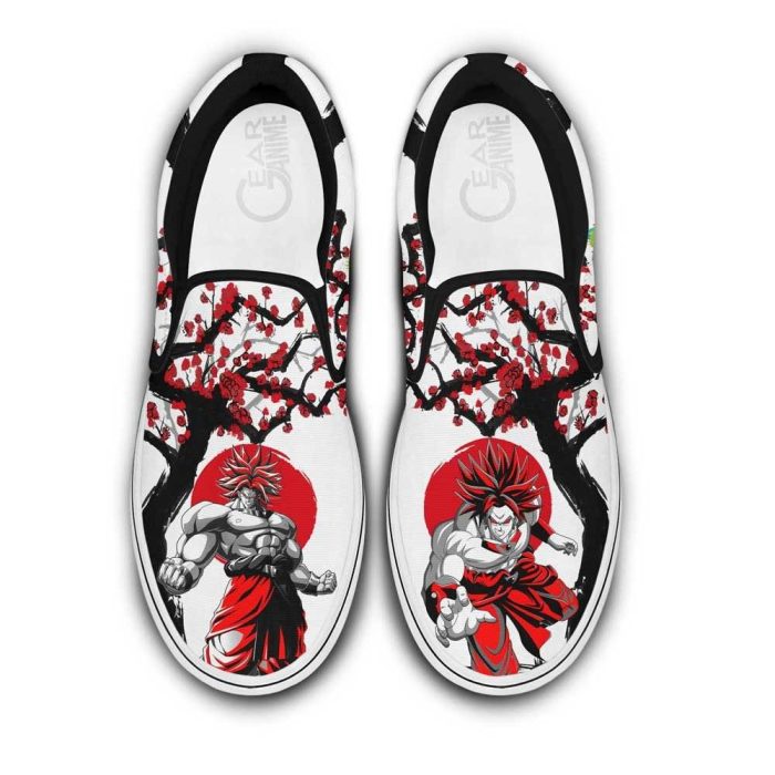 Broly Slip On Shoes Custom Anime Dragon Ball Shoes