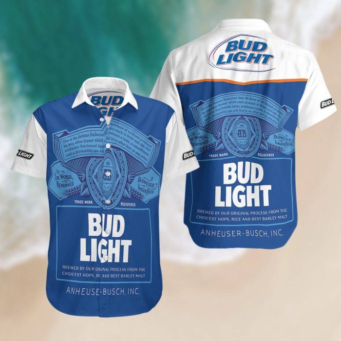 Bud Light Summer Hawaiian Beach Shirt - Hawaiian Shirts For Men - Custom Hawaiian Shirts