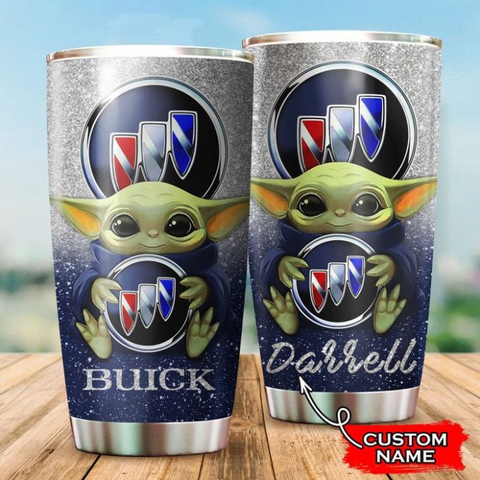 Buick Baby Yoda Custom Name Tumbler TB0268