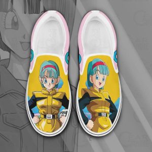 Bulma Slip On Shoes Dragon Ball Custom Anime Shoes PN11