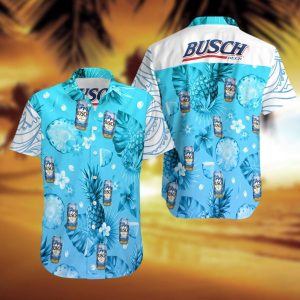 Busch Latte Summer Hawaiian Beach Shirt - Hawaiian Shirts For Men - Custom Hawaiian Shirts