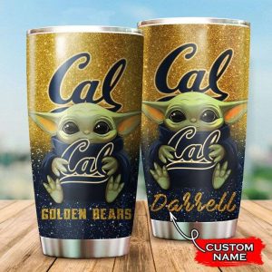 California Golden Bears Baby Yoda Custom Name Tumbler TB0699