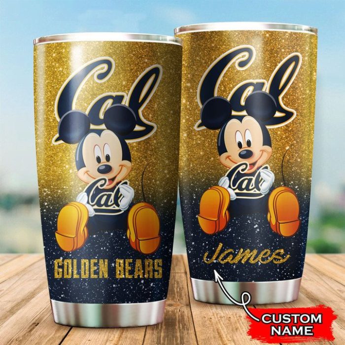 California Golden Bears Mickey Custom Name Tumbler TB0310