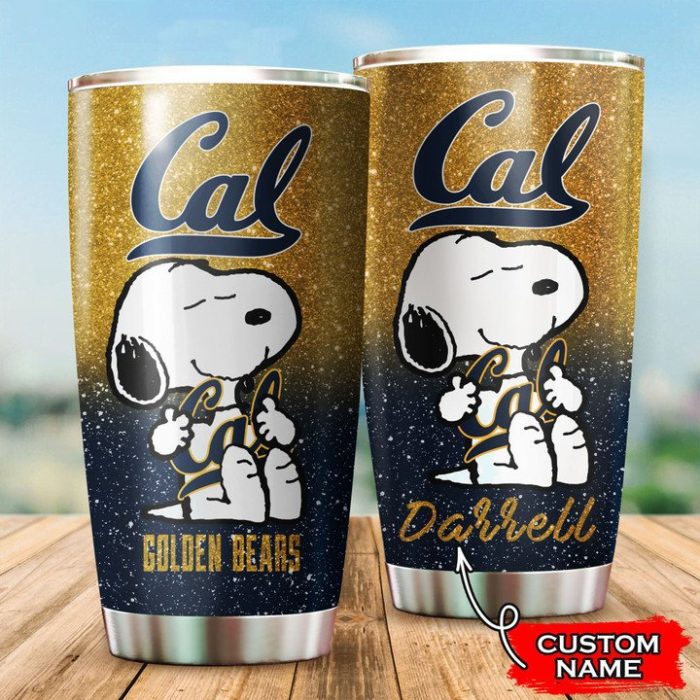 California Golden Bears Snoopy Custom Name Tumbler TB1627