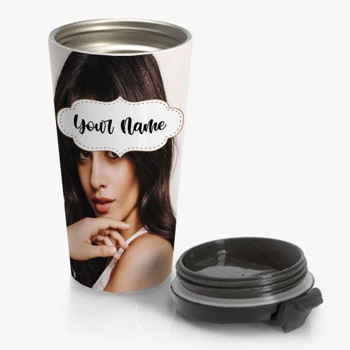 Camila Cabello Travel Mug Custom Personalized Name Stainless Steel Bottle