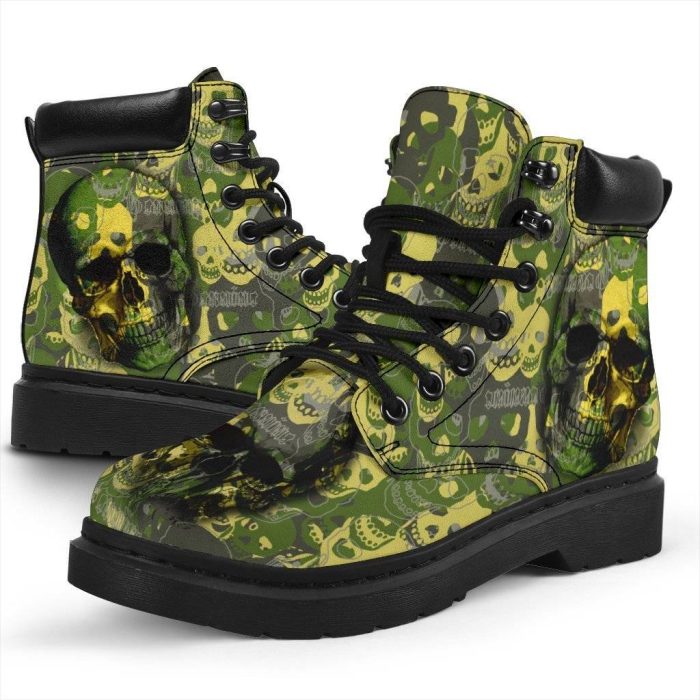 Camo Skull Boots Amazing