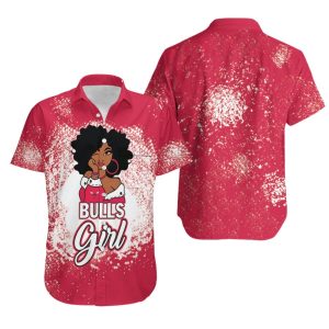 Chicago Bulls Girl African Girl NBA Team Allover Design Gift For Chicago Bulls Fans Hawaiian Shirt