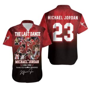 Chicago Bulls Michael Jordan 23 1984 1998 Thank You For The Memories Signed 3D Gift For Bulls Fans Hawaiian Shirt