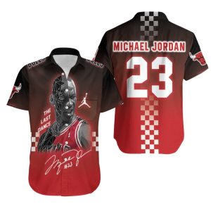 Chicago Bulls Michael Jordan 3 Signature NBA The Last Dance Legendary Captain 3D Gift For Bulls Fans Hawaiian Shirt