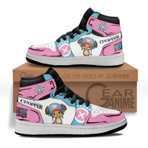Chopper Kids Sneakers Custom Anime One Piece Kids Jordan 1 Shoes