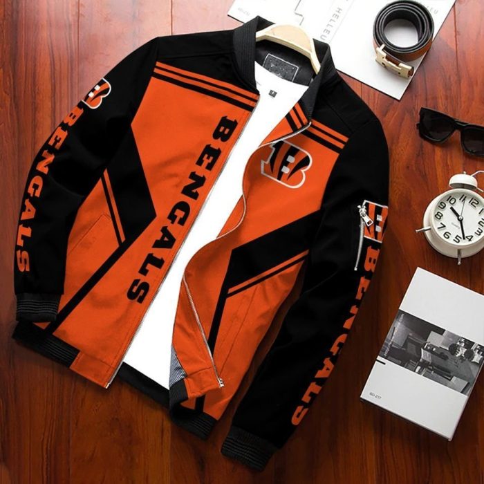 Cincinnati Bengals Bomber Jacket 3D Personalized For Fans 100