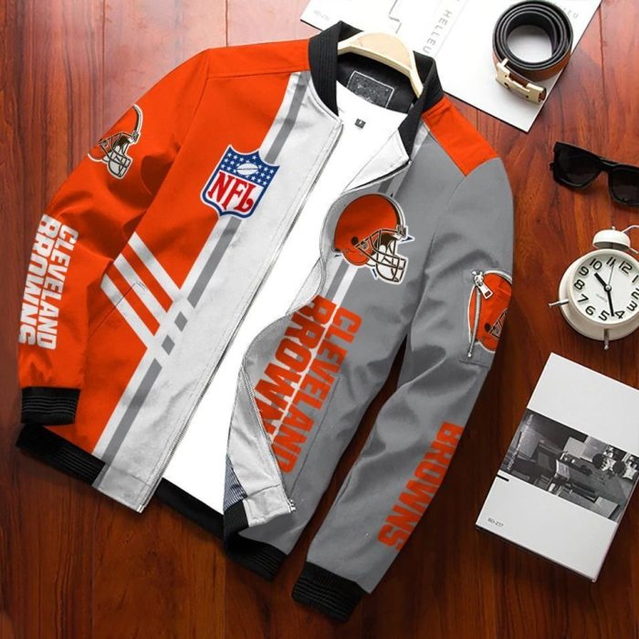 Cleveland Browns Bomber Jacket 3D Personalized For Fans 298