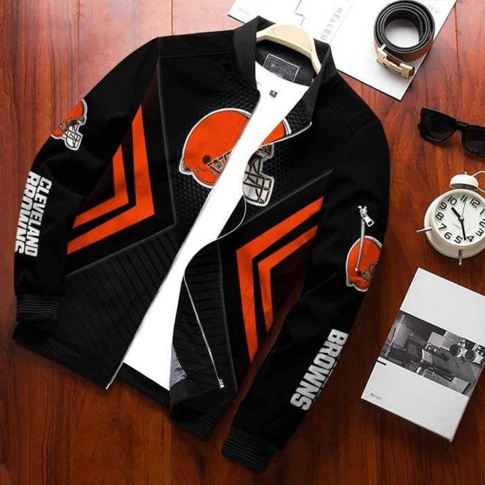 Cleveland Browns Bomber Jacket 3D Personalized For Fans 316