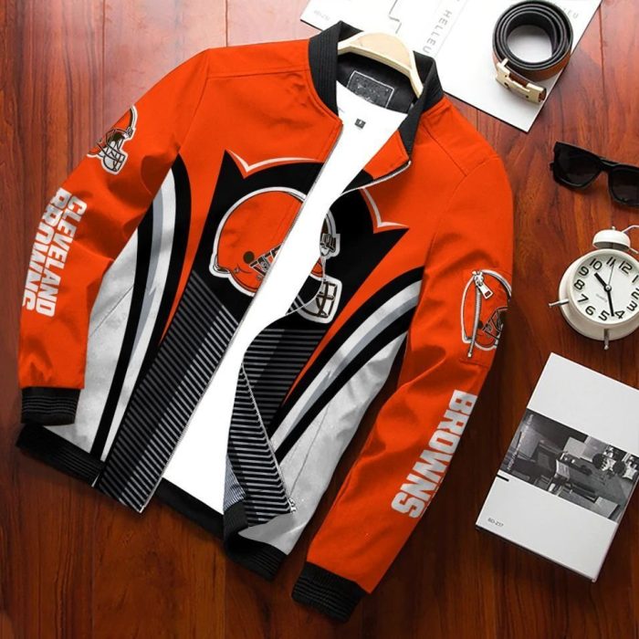 Cleveland Browns Bomber Jacket 3D Personalized For Fans 322