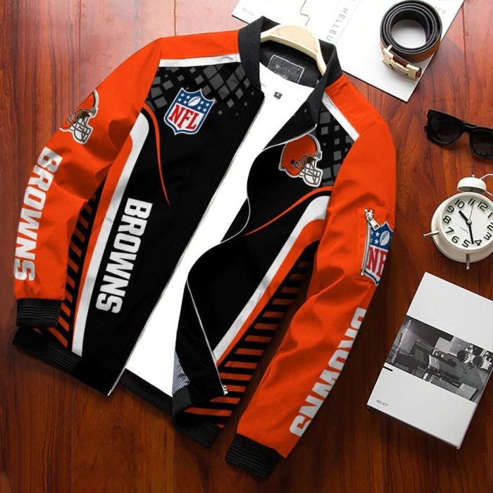 Cleveland Browns Bomber Jacket 3D Personalized For Fans 336