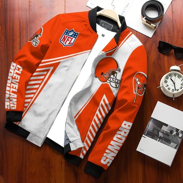 Cleveland Browns Bomber Jacket 3D Personalized For Fans 351