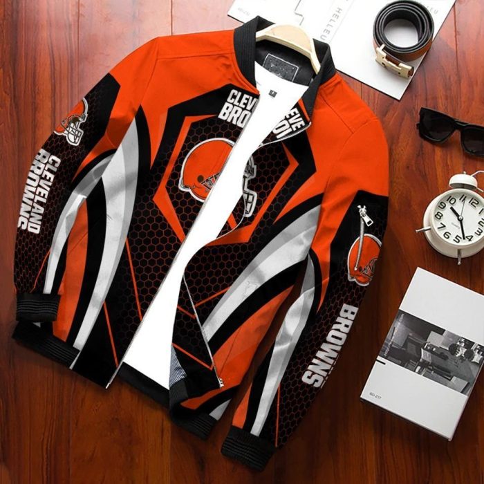 Cleveland Browns Bomber Jacket 3D Personalized For Fans 396