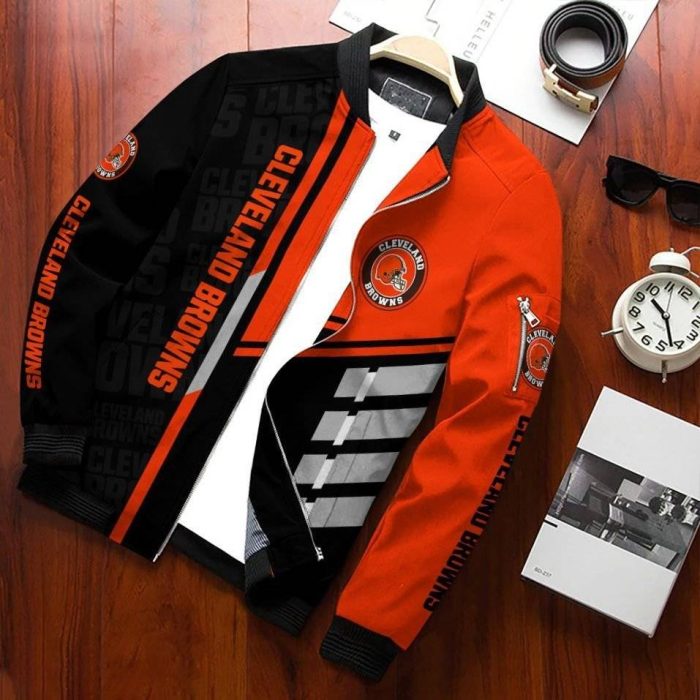 Cleveland Browns Bomber Jacket 3D Personalized For Fans 469