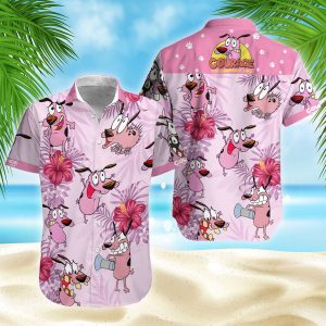 Courage Dog Hawaiian Shirt