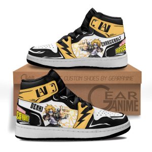 Denki Kaminari Kids Sneakers Custom Anime My Hero Academia Kids Jordan 1 Shoes