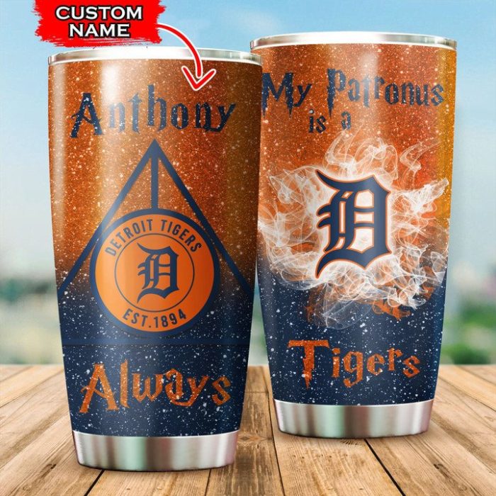 Detroit Tigers Tumbler Harry Potter MLB Custom Name TB2484