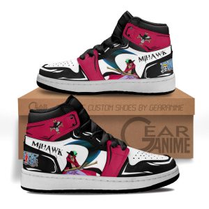 Dracule Mihawk Kids Sneakers Custom Anime One Piece Kids Jordan 1 Shoes