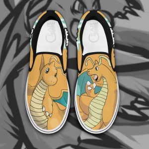 Dragonite Slip On Shoes Pokemon Custom Anime Shoes
