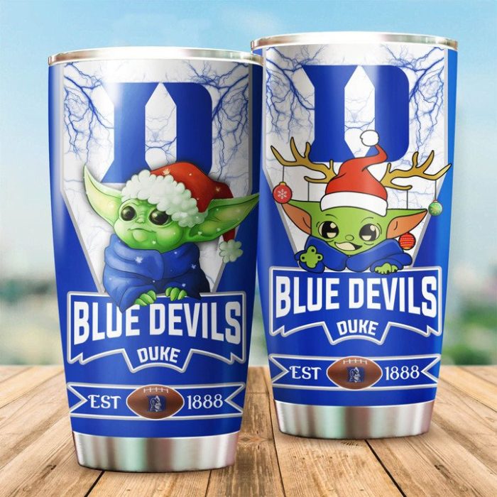 Duke Blue Devils Tumbler Baby Yoda NCAA TB0106