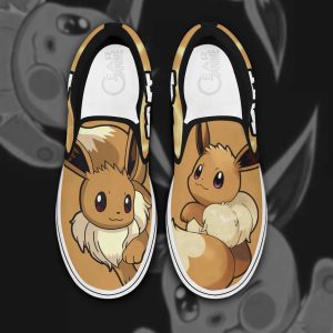 Eevee Slip On Shoes Pokemon Custom Anime Shoes