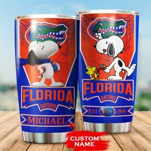 Florida Gators Tumbler Snoopy NCAA Custom Name TB2176