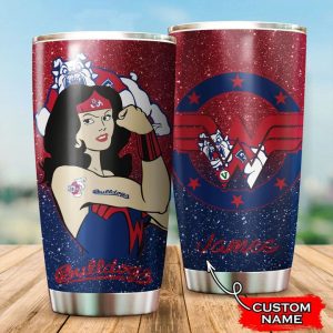 Fresno State Bulldogs Football Wonder Woman Custom Name Tumbler TB1449