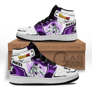 Frieza Kids Sneakers Custom Anime Dragon Ball Kids Jordan 1 Shoes