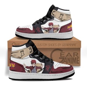Gaara Kids Sneakers Custom Anime NRT Kids Jordan 1 Shoes