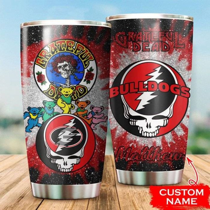 Georgia Bulldogs Grateful Dead Custom Name Tumbler TB1565