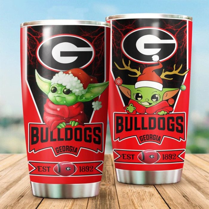 Georgia Bulldogs Tumbler Baby Yoda NCAA TB0764