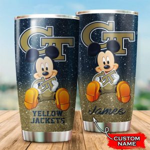 Georgia Tech Yellow Jackets Mickey Custom Name Tumbler TB0990