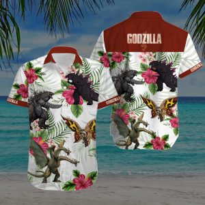 Godzilla Hawaiian Shirt For Women Men - Godzilla Fan Gifts HW039
