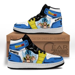 Gogeta Kids Sneakers Custom Anime Dragon Ball Kids Jordan 1 Shoes