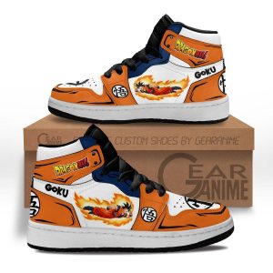 Goku Fly Kids Sneakers Custom Anime Dragon Ball Kids Jordan 1 Shoes