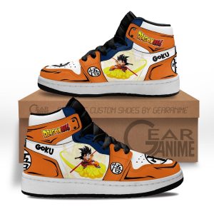 Goku Kid Kids Sneakers Custom Anime Dragon Ball Kids Jordan 1 Shoes