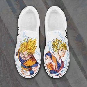 Goku SSJ Slip On Shoes Canvas Dragon Ball Custom Anime Shoes