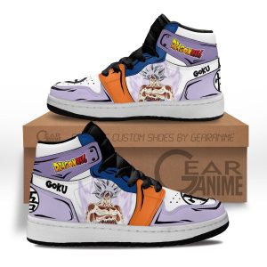 Goku Ultra Instinct Kids Sneakers Custom Anime Dragon Ball Kids Jordan 1 Shoes