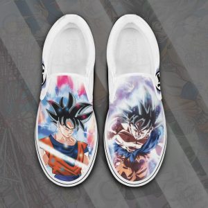 Goku Ultra Instinct Slip On Shoes Canvas Dragon Ball Custom Anime Shoes