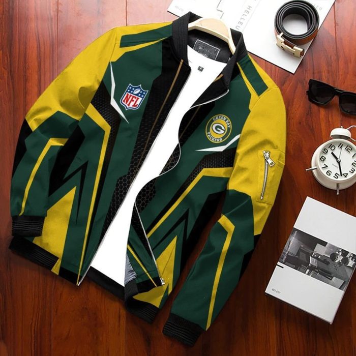 Green Bay Packers Bomber Jacket 3D Personalized For Fans 257