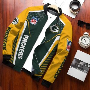 Green Bay Packers Bomber Jacket 3D Personalized For Fans 337