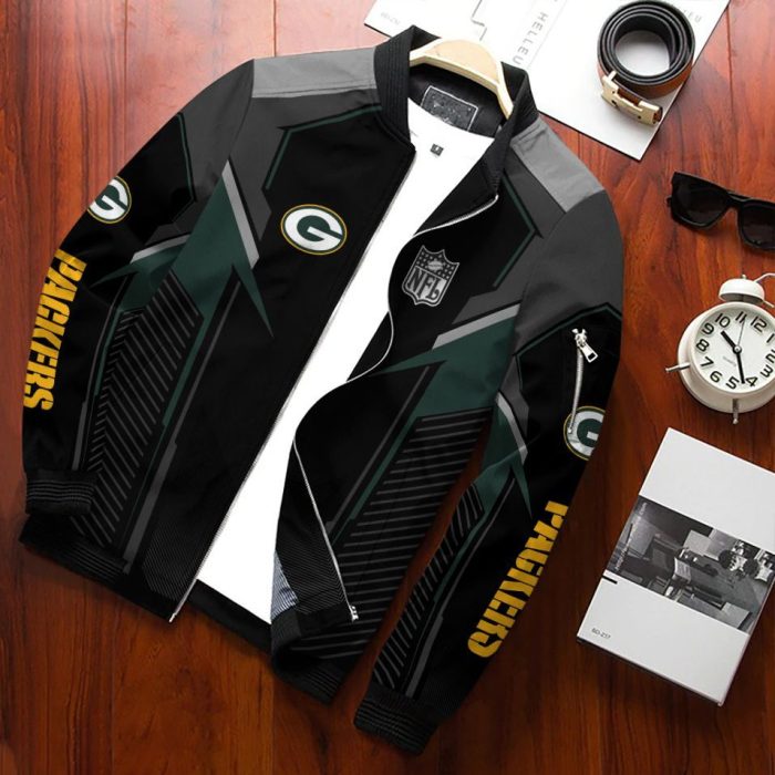 Green Bay Packers Bomber Jacket 3D Personalized For Fans 554